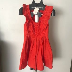 NWT Free People Half Moon Smock Dress